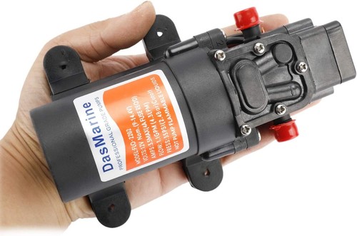 Bomba de diafragma de presión de agua de 12 V bomba autocebante 35 PSI 1,1 GPM barco casa rodante - Imagen 6 de 9
