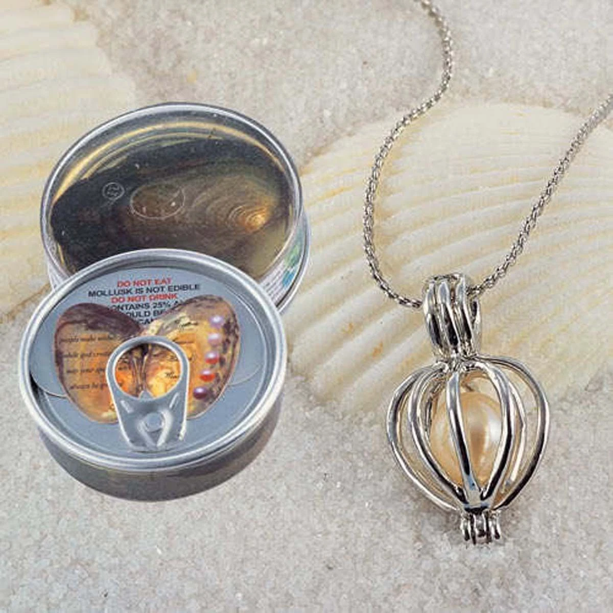 1 Set Love Wish Pearl Necklace Set Oyster Drop Pendant eBay