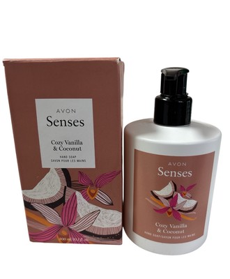 Avon Senses Cozy Vanilla & Coconut Hand Soap, New, 10.1 fl.oz FREE SHIPPING