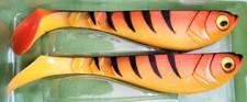 2 pcs. Berkley Pulse Shad 7inch. Paddle Tail Soft Lures. Walleye Muskie Pike Cat