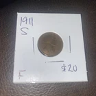 1911 S Lincoln Cent. F. $20