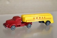 WIKING Weißes Shell Motoröl Tankwagen 1960er Jahre LKW