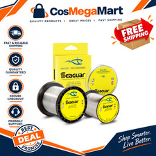 100 Fluorocarbon Fishing Line for Freshwater, Live Bait, Casting - Clear, Multi
