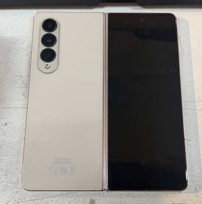 Samsung Galaxy Z Fold4 256GB beige entsperrt ** klebt am Logo ** Beschreibung lesen...