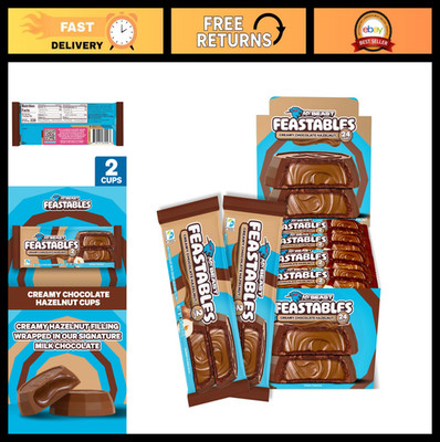 Delicious Hazelnut Cups - 24 Count Milk Chocolate with Creamy Filling, Fairtrade
