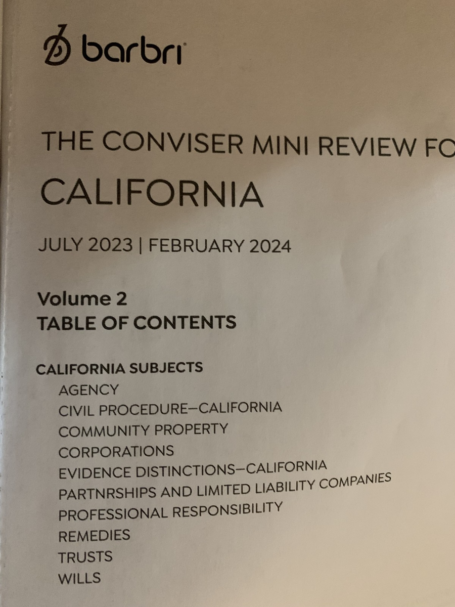 語学・辞書・学習参考書 Barbri Conviser Mini Review California 📚🆕⚖️ 2023 ~ 2024 BARBRI CONVISER MIMI REVIEW For VIRGINIA (Vol