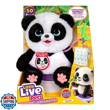 Little Live Pets My Baby Talking Panda ChuChu, Cuddly Panda Toy Plush with 50