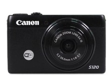 90 New Canon PowerShot S120 Digital Camera W/SD Card Charger Battery Tested