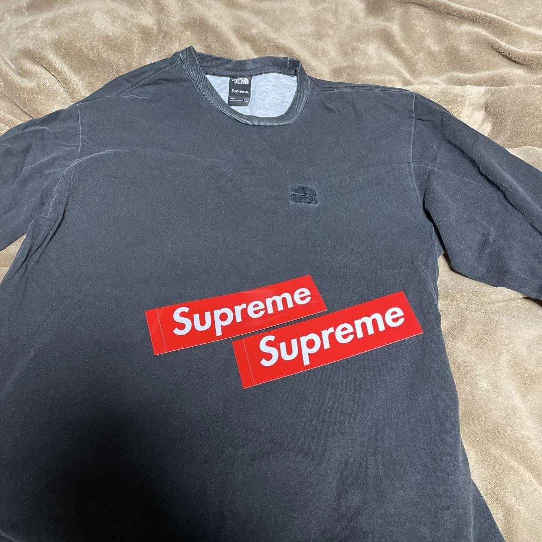 T shirt long homme Supreme M The North Face noir iconique streetwear rare limité