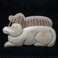 Old Chinese Hand Carved Lovely Monkey Statue Cricket Cage Decoration Size 8.2 CM