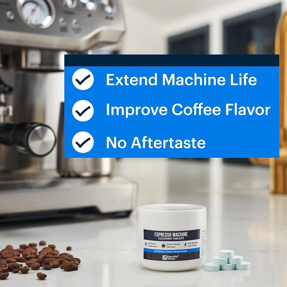 Tabletas de limpieza para máquina de café espresso Essential Values (30 1 unidades (paquete de 30) Foto 2 de 4