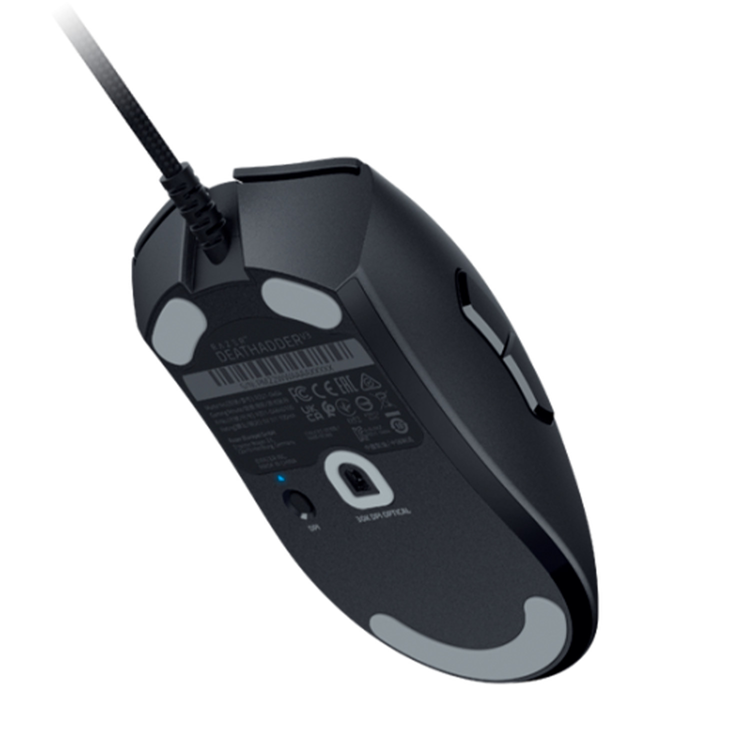 Мышь Razer DeathAdder V3 - Ultra-lightweight Ergonomic Wired Esports Gaming Mouse, цвет: Чёрный — фото 2