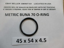 45mm ID x 54mm OD x 4.5mm thick O-ring. Buna-70. Quan 1.
