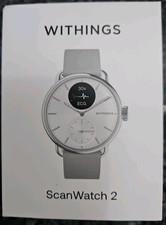 Withings ScanWatch 2 38mm White Heart Health Hybrid Smartwatch Brand New, SEALED