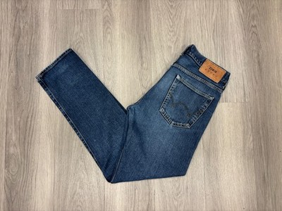 EDWIN Jeans ED 80 Slim Tapered Mens Blue Japanese Denim Size W32 L32