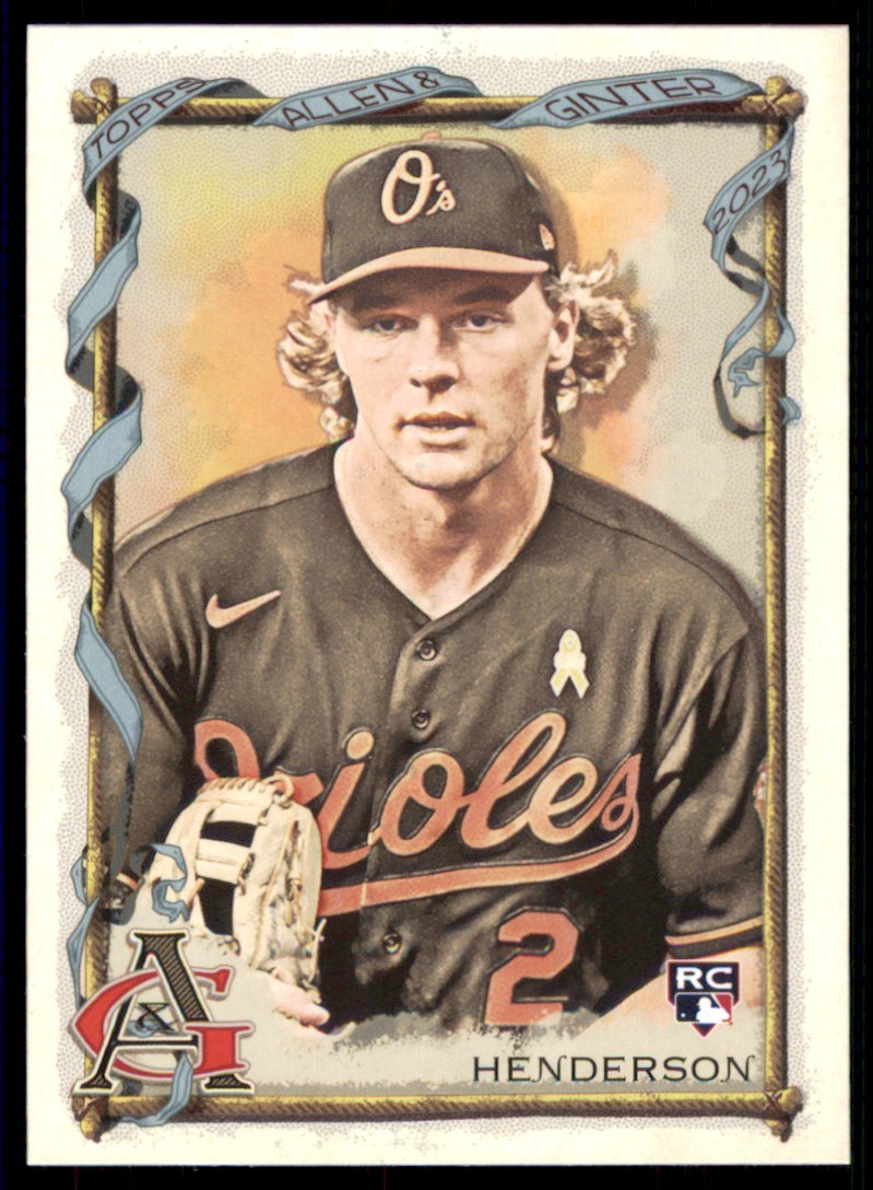 2023 Topps Allen & Ginter Gunnar Henderson Rookie Baltimore Orioles #72