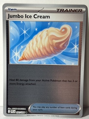 Jumbo Ice Cream Reverse Holo 091/094 Phantasmal Flames NM Pokemon Fast Ship