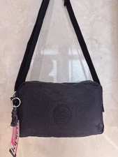 NWT Kipling Abanu Crossbody Bag Shoulder Purse in Black KI1051