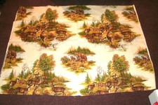 Fabric Panel 48" x 36" -- DEER, Buck, Hunting--Quilting/Crafting--NEW/Unused