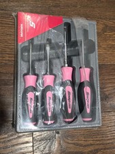 Sgdx45pnk Snap-on Tools Usa 4pc Pink Soft Combination Screwdriver Set Sgdx45pnk Snap-on Tools Usa 4pc Pink Soft Combination Screwdriver Set