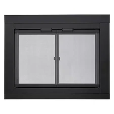 Harland Medium Glass Fireplace Doors with Screen