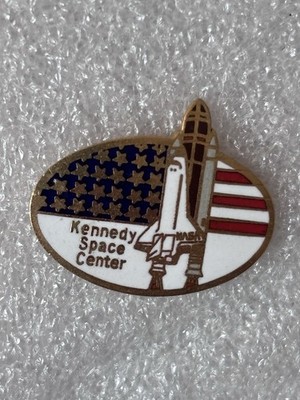 Pin's Kennedy Space Center US USA Flag Rakete Space Space NASA Signiert Pinnacle