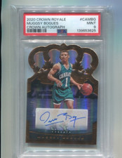 2020 Crown Royale - MUGGSY BOGUES - Crown Autograph - HORNETS #d/99 PSA 9 Pop 3