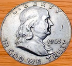 1963-D Franklin Half Dollar VF (Very Fine) 90% Silver