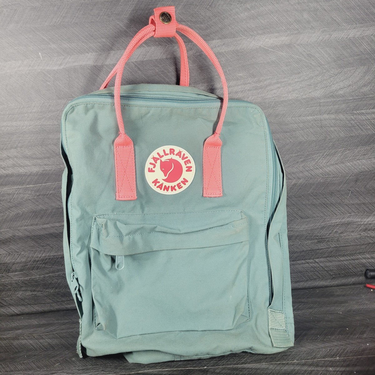 Fjallraven Kanken Green Peach Pink Backpack 23510 Outdoor Hiking