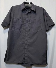 Red Kap Men's L Short Sleeve Performance Plus Shop Shirt with OilBlok Technology