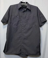 Red Kap Men's L Short Sleeve Performance Plus Shop Shirt with OilBlok Technology