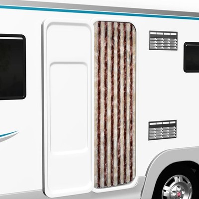 Flauschvorhang Insektenschutz Chenille Türvorhang Vorhang Wohnwagen Balkontür