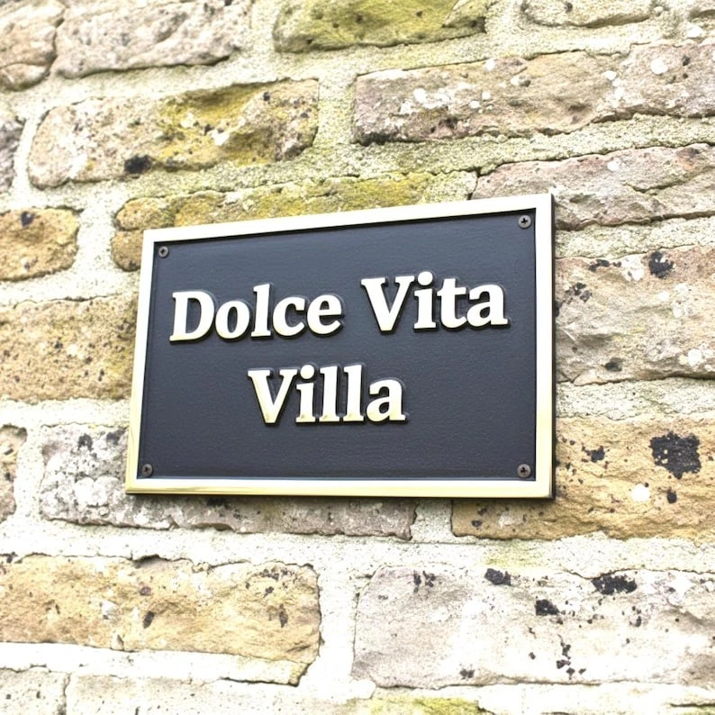 Customized classic brass signs - Nautical signs and plaques - Heavy duty 3D - Image 4 of 4