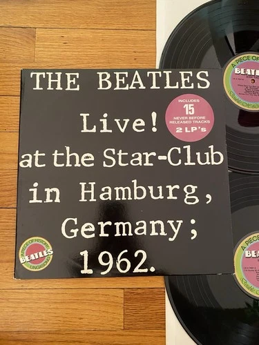 THE BEATLES LIVE! AT THE STAR CLUB HAMBURG, GERMANY 1962 NM DOUBLE LP ORIG. 1977