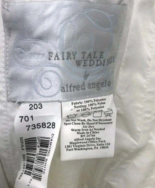 Alfred Angelo Disney Fairytale Collection Sleeping Beauty Sz 2 Wedding Dress - Image 4 of 4