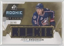 2015-16 SP Game-Used Rookie Phenom Relics Gold 26/49 Josh Anderson #RP-JA 3h1