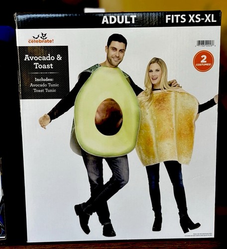 Celebrate! Avocado & Toast Couples Costume Set Tunic Multicolor XS-XL
