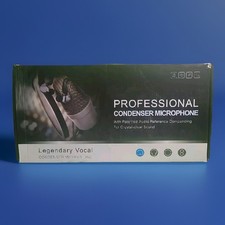 VOCAL PROFESSIONAL CONDENSER MICROPHONE WITH ACCESORIES Excellent For Podcast