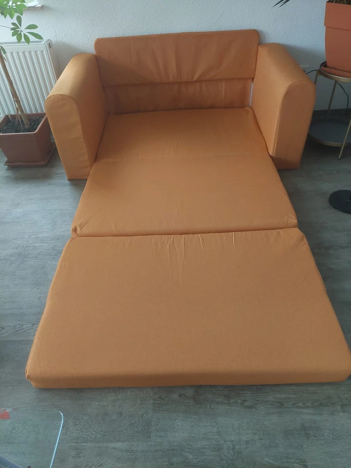 VidaXL 2er Boden Schlafsofa Orange BRANDNEU Real Farbe Intensiver + Kräftiger ! - Bild 2 von 3