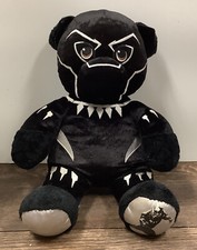 Marvel Avengers Build a Bear Black Panther Black White Silver