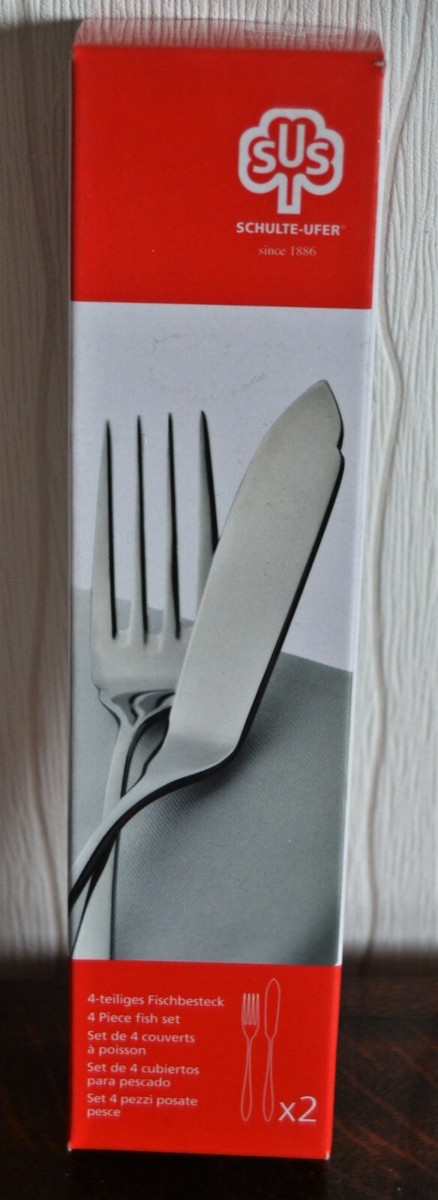 SCHULTE-UFER FISCHBESTECK / FISH SET, 4-teilig, Neu