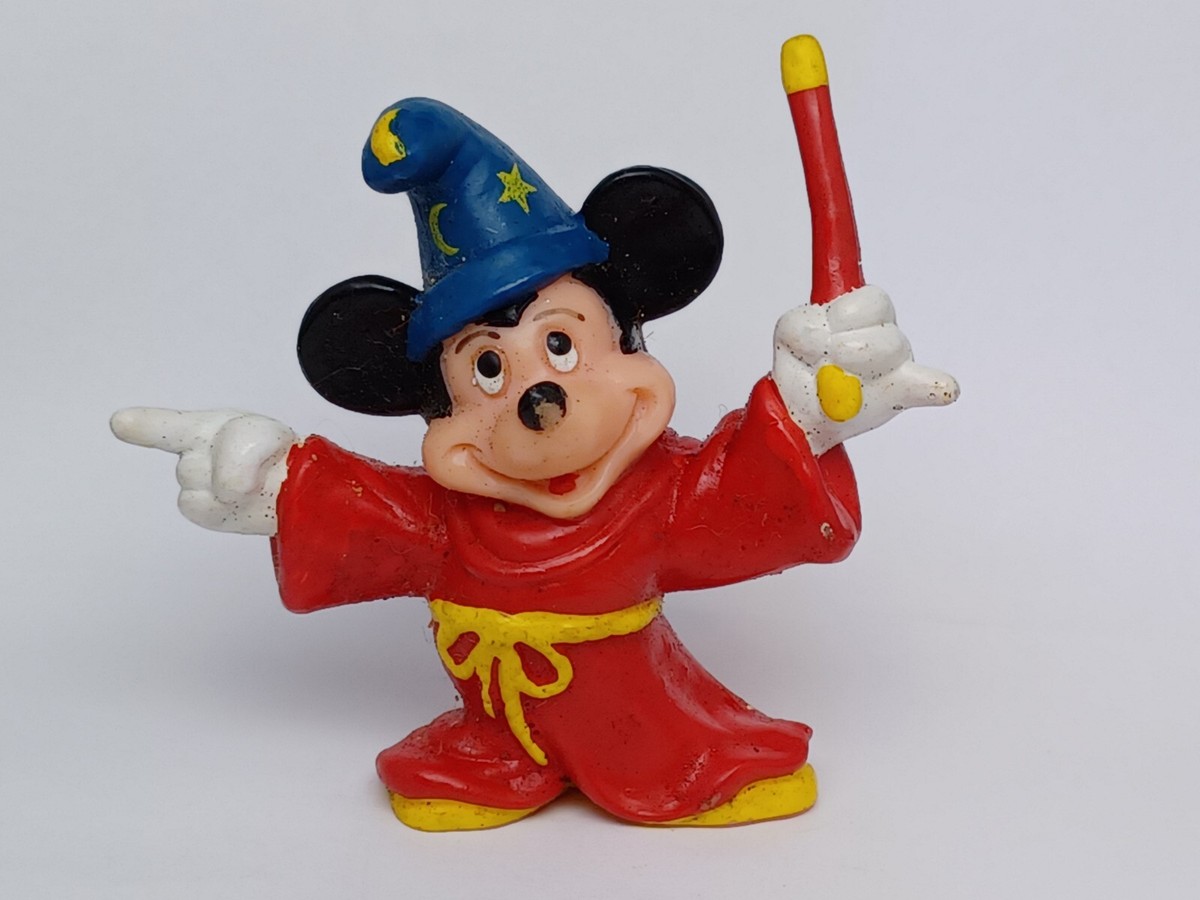 Fantasia Mickey Mouse フィギュア RARE 198X Applause Disney Fantasia Mickey Mouse Sorcerer's