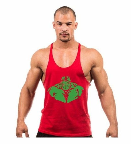 Canottiere uomo estive moda palestra cotone canottiera bodybuilding fitness sport - Foto 7 di 8