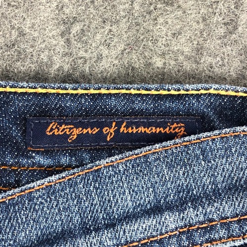 Citizens of Humanity Jeans 30 Flared Leg Low Rise Medium Wash Inseam 31" Stretch - Picture 8 of 15
