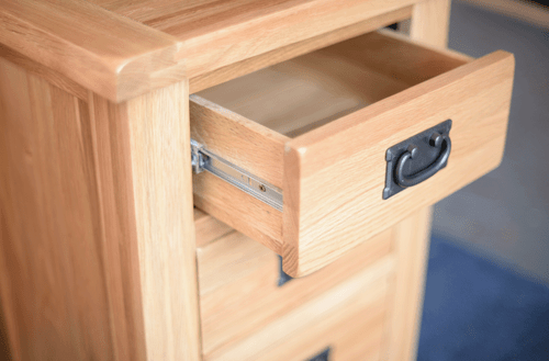 NEW 2x Rustic Solid Timber Oak Bedside tables - Picture 2 of 4