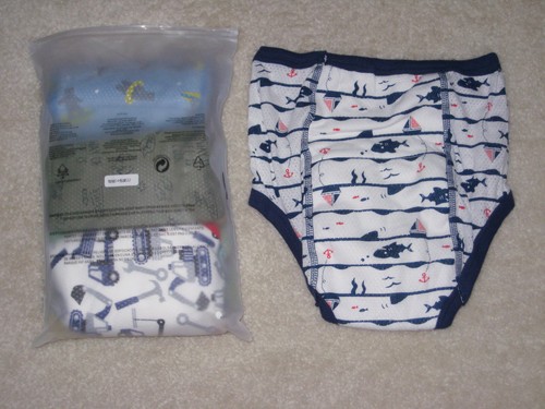 NIP 6 pack MooMoo Baby Cotton Training Pants Boys Underwear size 7T Tools Fish - Picture 4 of 5