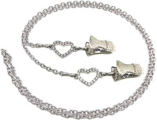 Eyeglass Chain Holder Glasses Strap Lanyard Clip Sunglasses Cord-Rhinestone Hear