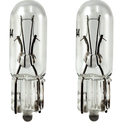 20X  T5 Transparent Glass Bulb White 12V 2W Instrument Light Indicator Light