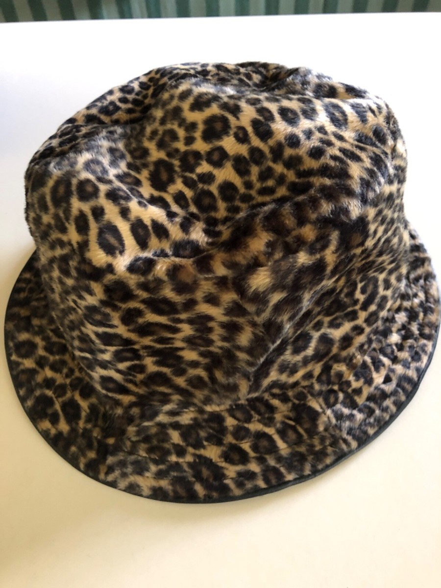 Vintage Betmar Leopard Faux Fur Hat 1960s Vintage Betmar Animal Print Faux Fur Hat / 60s Mod  main image 2