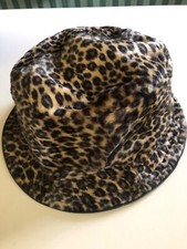 BETMAR NEW YORK LEOPARD PRINT WOMANS HAT